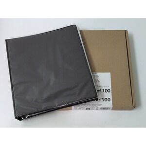 Amazon Basics Sheet Protectors 100 Pack Clear New Top Loading Binder Sleeves